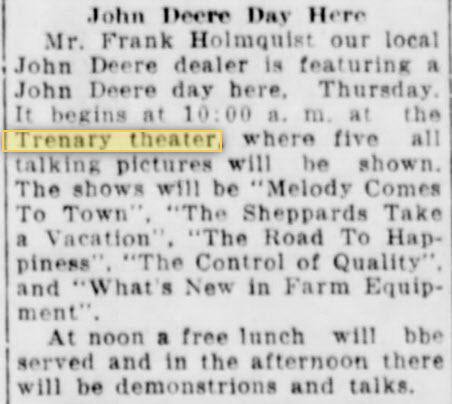 Forest Theater - 02 Mar 1941 Article (newer photo)